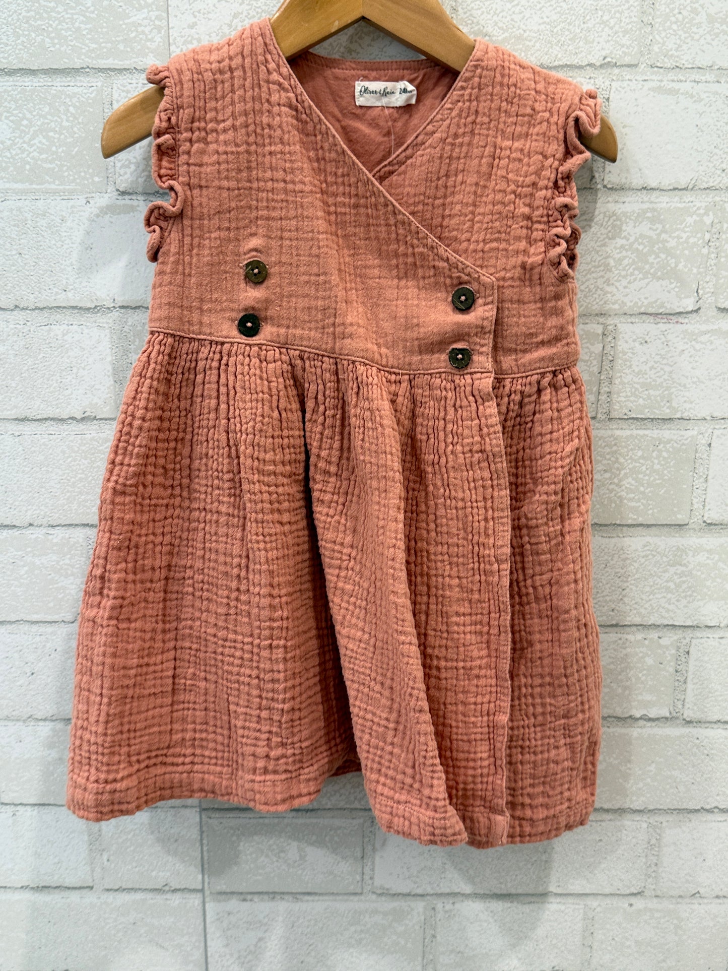OLIVER &RAIN Sleeveless Cotton Dress+Short/24M
