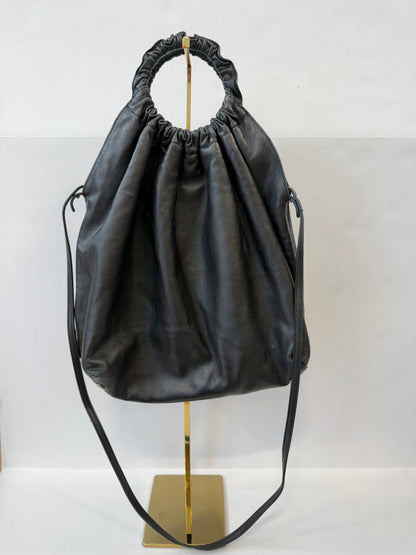 THE ROW Double Circle XL Leather Hand Bag