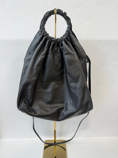 THE ROW Double Circle XL Leather Hand Bag