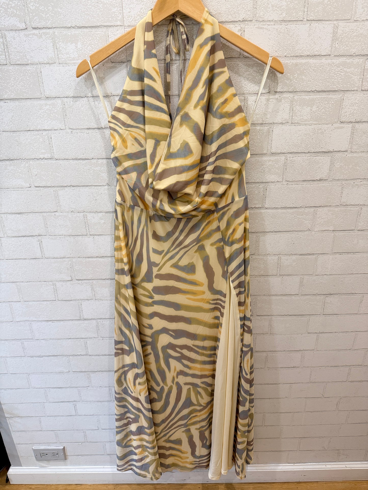 RUNAWAY NWT Printed Halter Top Maxi Dress/M-EU38