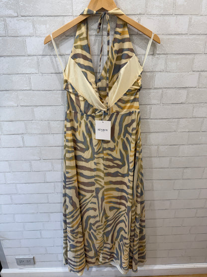 RUNAWAY NWT Printed Halter Top Maxi Dress/M-EU38