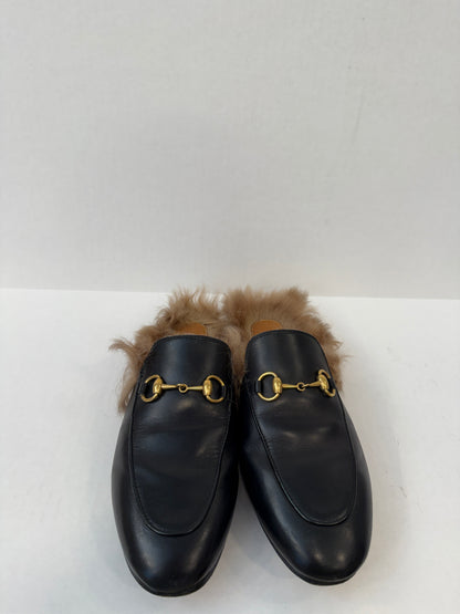 DOLCE VITA Leather Noles City Slides HHeels Sandals/US7-EU 37.5