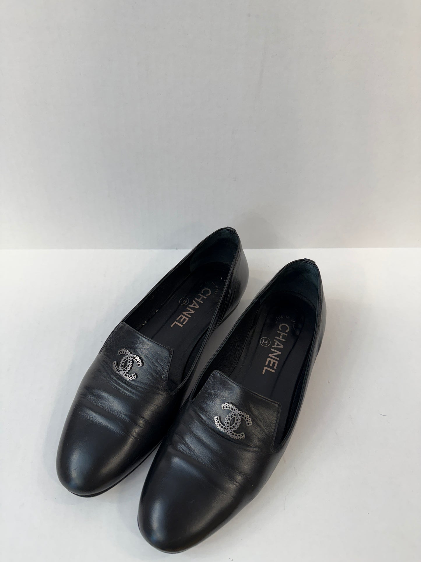 CHANEL  Leather Loafers/ US6.5-EU37