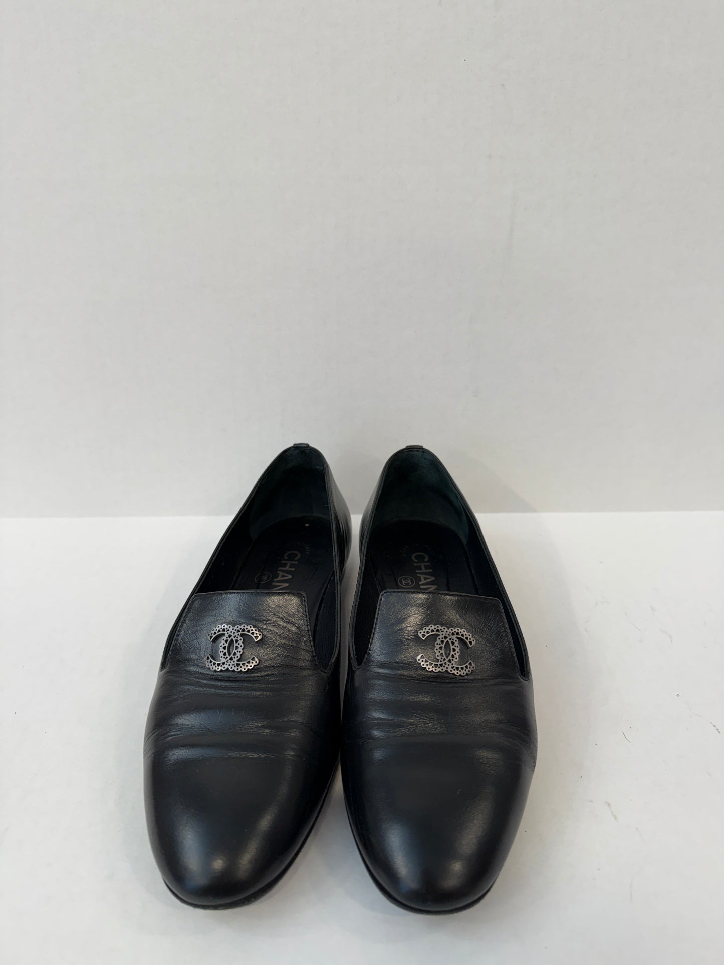 CHANEL  Leather Loafers/ US6.5-EU37