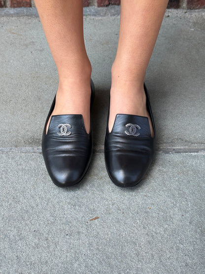 CHANEL  Leather Loafers/ US6.5-EU37