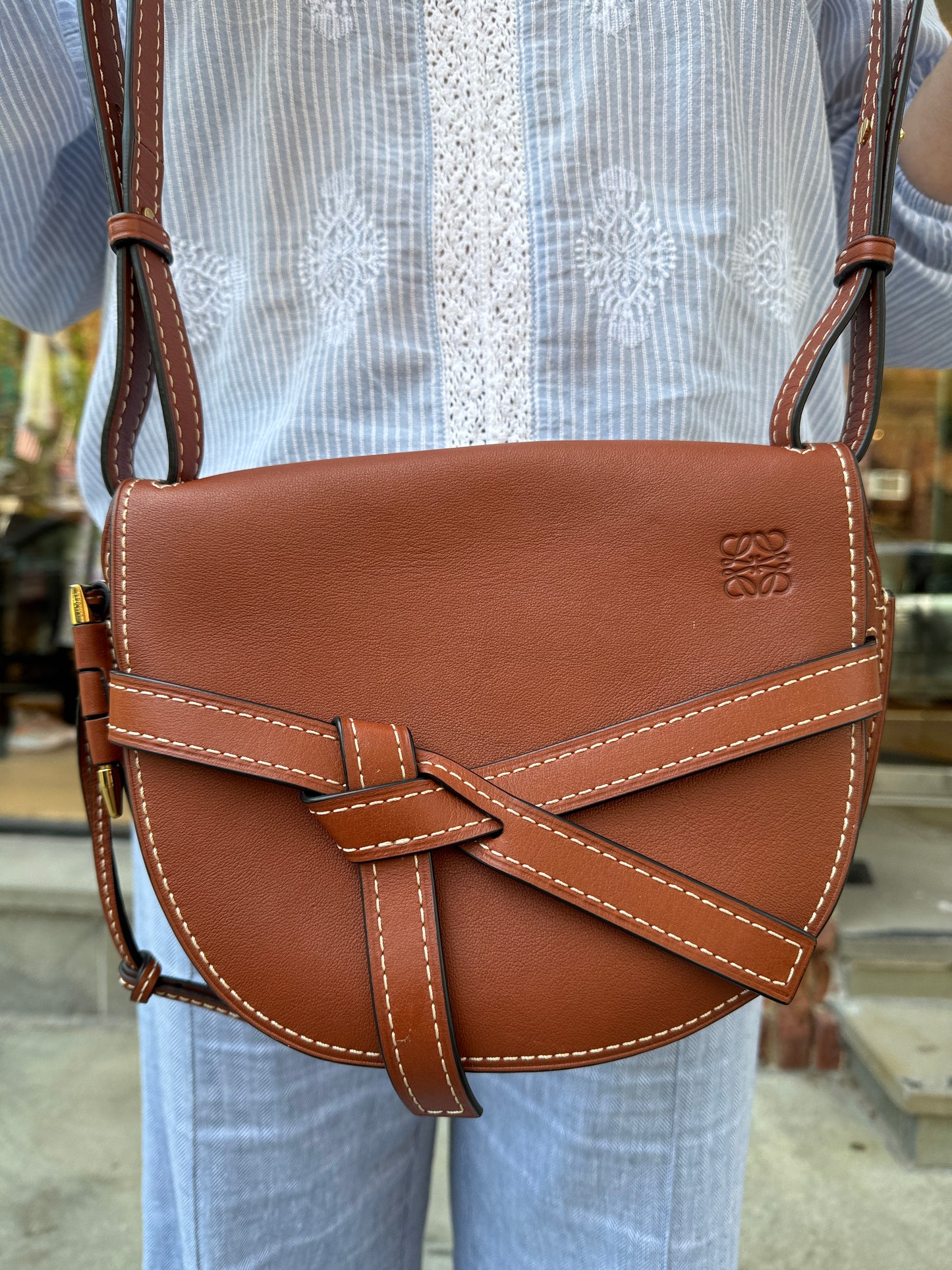 LOEWE Leather Gate Crossbody Bag