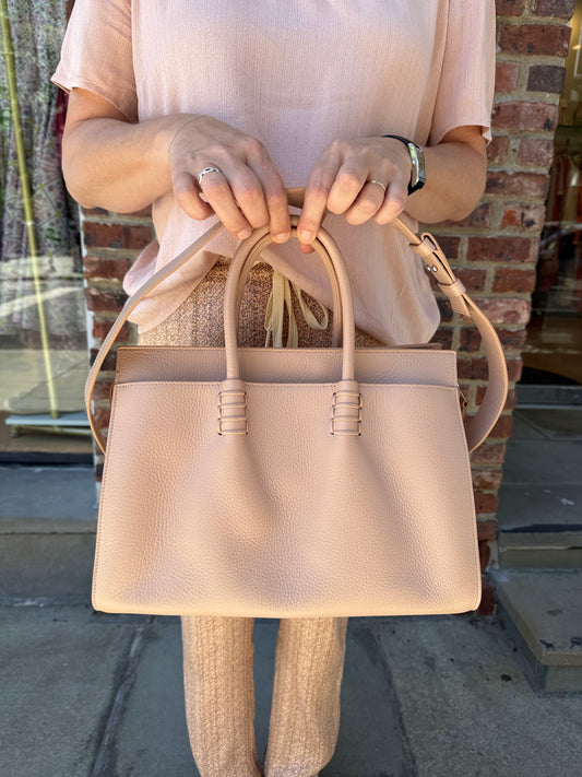 TOD'S Leather Bauletto Two Way  Shoulder Bag