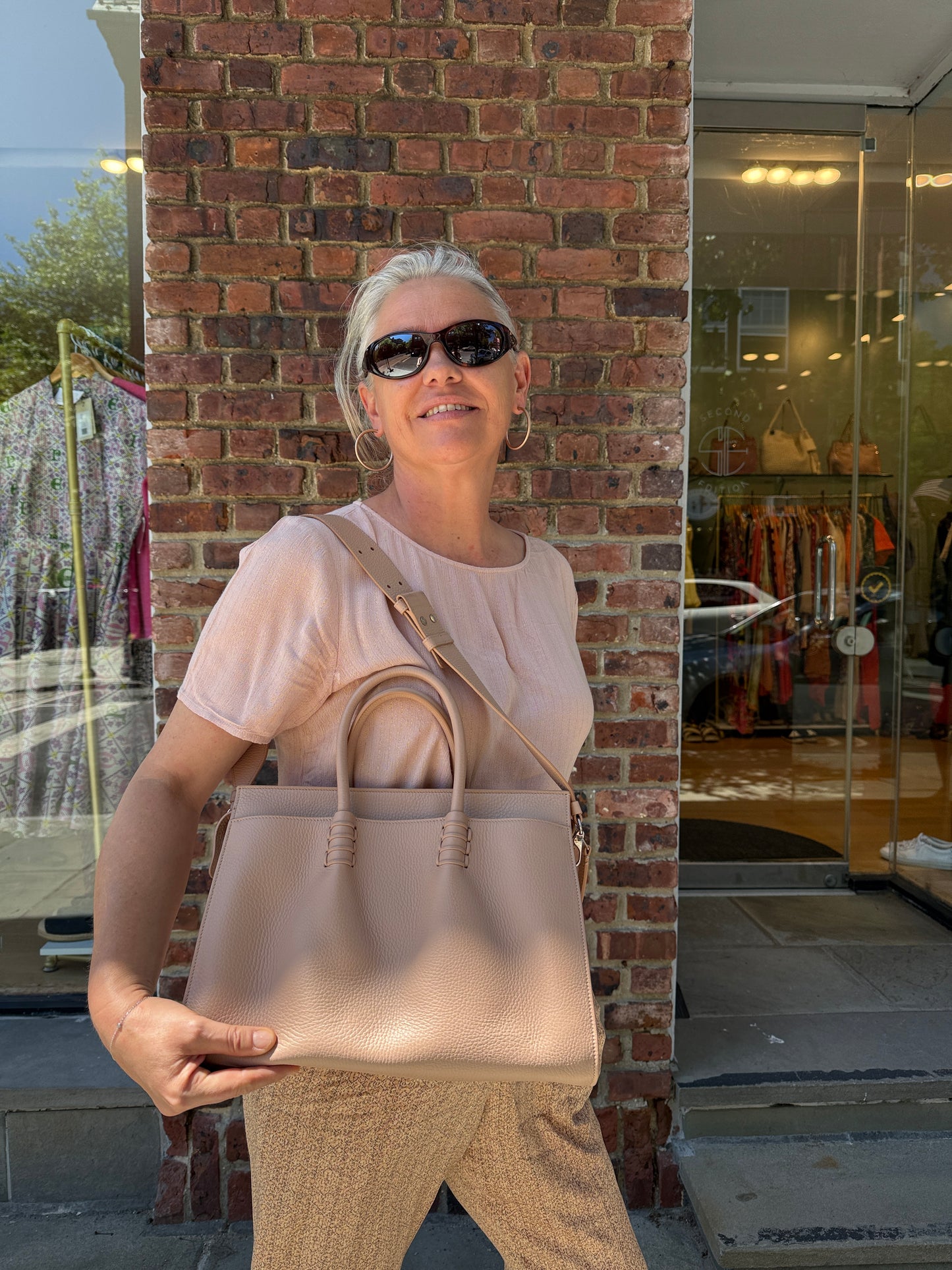 TOD'S Leather Bauletto Two Way  Shoulder Bag