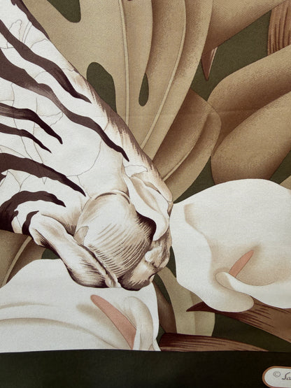 SALVATORE FERRAGAMO Silk Scarf Animal Print