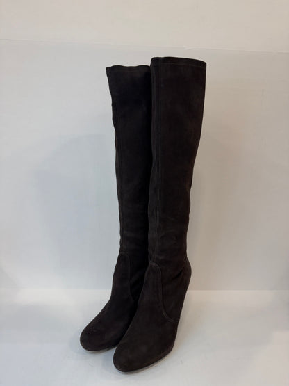 STUART WEITZMAN Suede Prez HHeels Boots/US7-EU37.5