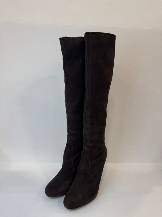 STUART WEITZMAN Suede Prez HHeels Boots/US7-EU37.5