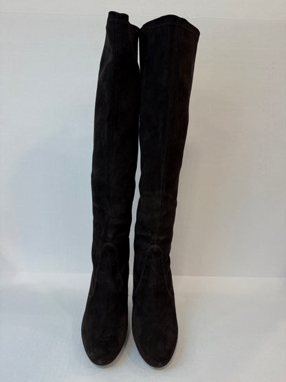 STUART WEITZMAN Suede Prez HHeels Boots/US7-EU37.5