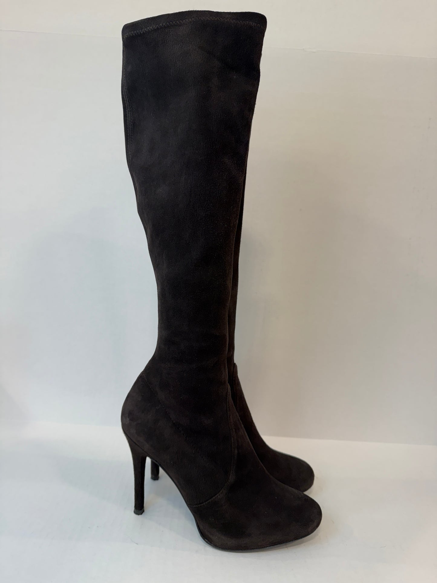 STUART WEITZMAN Suede Prez HHeels Boots/US7-EU37.5