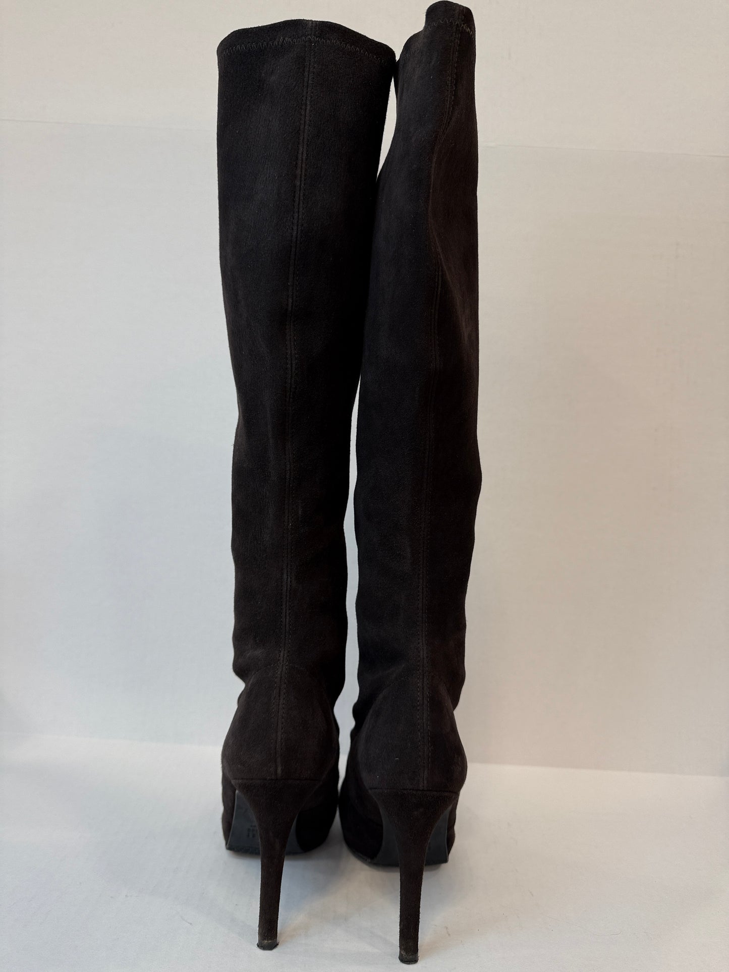 STUART WEITZMAN Suede Prez HHeels Boots/US7-EU37.5