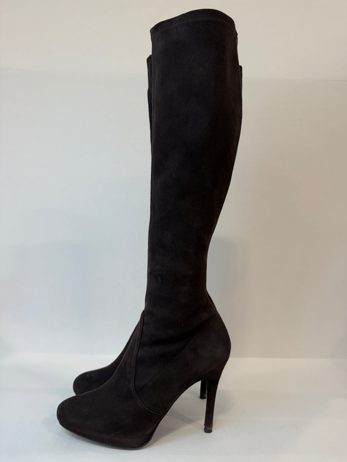 STUART WEITZMAN Suede Prez HHeels Boots/US7-EU37.5