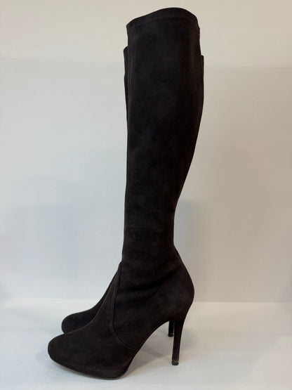 STUART WEITZMAN Suede Prez HHeels Boots/US7-EU37.5