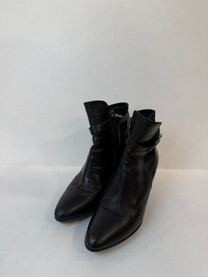 AQUATALIA Leather HHeels Ankle Boots/ US7-EU37.5