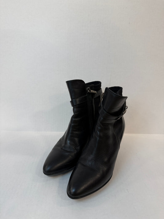 AQUATALIA Leather HHeels Ankle Boots/ US7-EU37.5