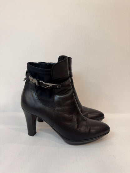 AQUATALIA Leather HHeels Ankle Boots/ US7-EU37.5