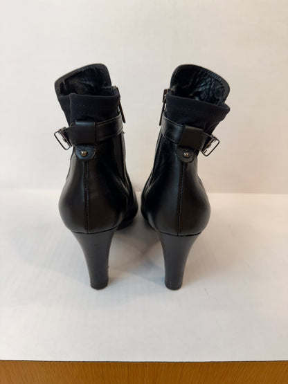 AQUATALIA Leather HHeels Ankle Boots/ US7-EU37.5