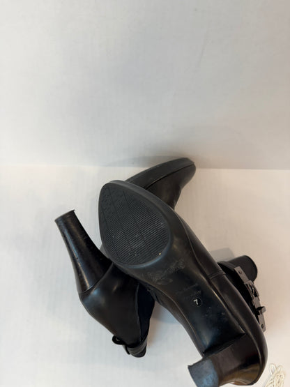 AQUATALIA Leather HHeels Ankle Boots/ US7-EU37.5