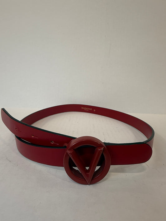 VALENTINO by MARIO VALENTINO  Leather V Logo Belt/S