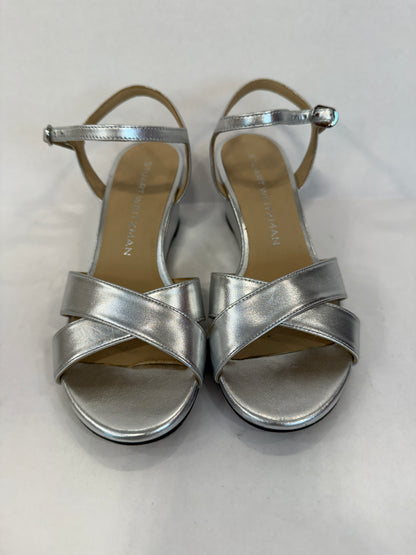 STUART WEITZMAN Ankle Strap Wedge Sandal / US6-EU37