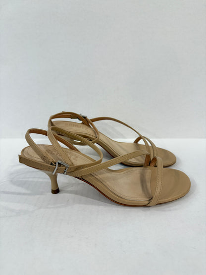 SCHUTZ Leather Mini Heels Sandals/5-EU36