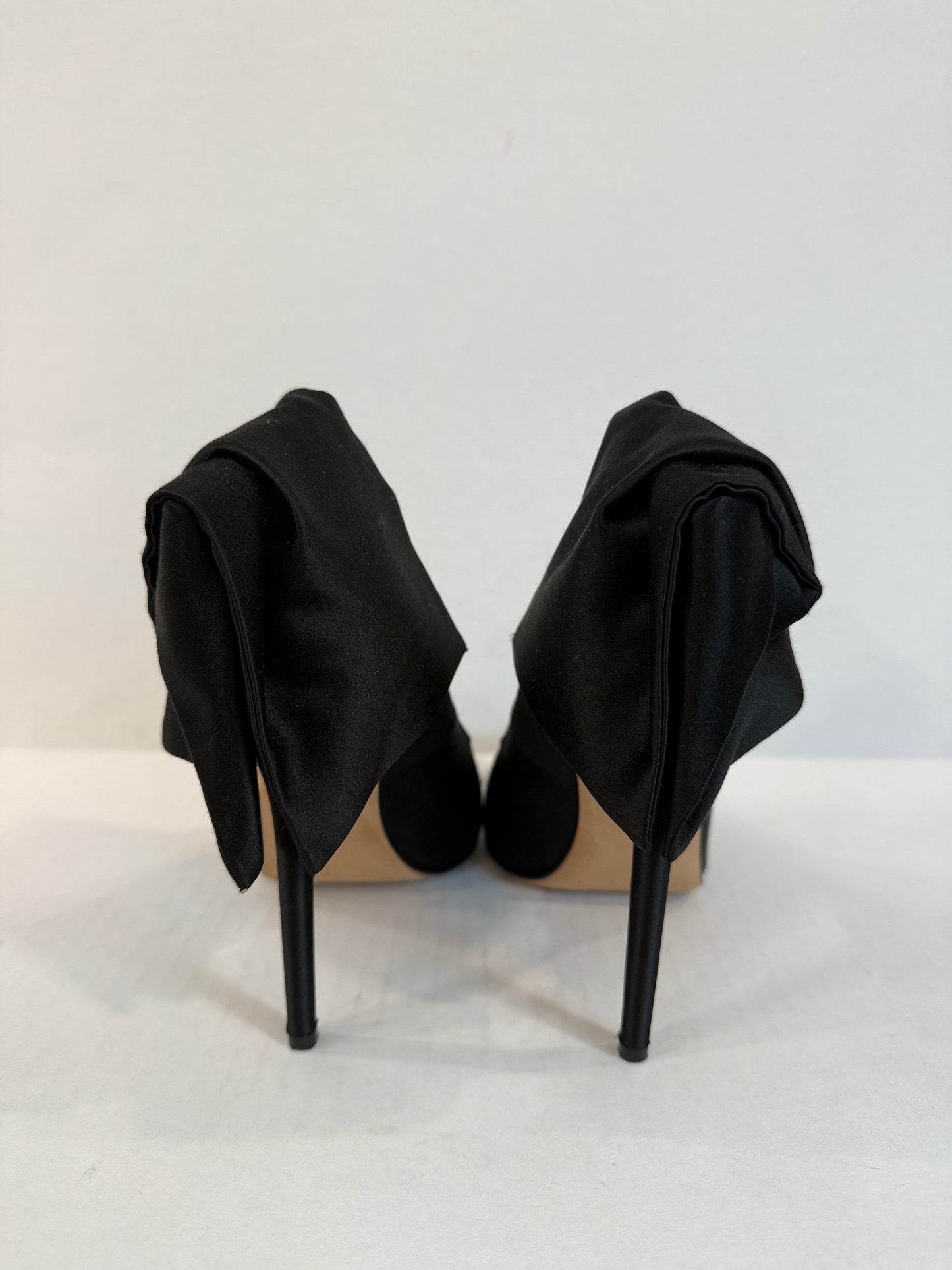 VICTORIA BECKAM Satin HHeels Pumps with Bow/US8.5-EU39
