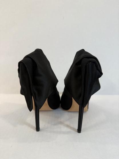 VICTORIA BECKAM Satin HHeels Pumps with Bow/US8.5-EU39