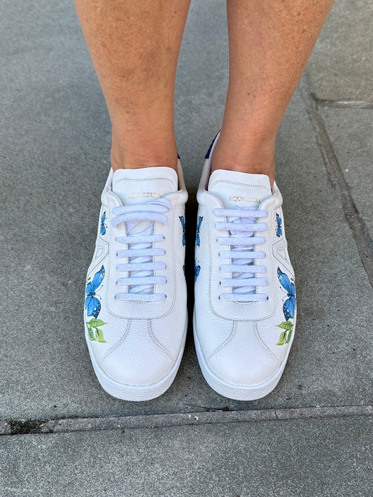 AQUAZZURA NWT Flowers Sneakers/ US 10 -EU 40