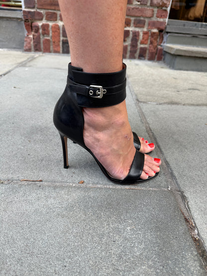 GIANVITO ROSSI Leather High Heels Sandals/US8-EU38.5