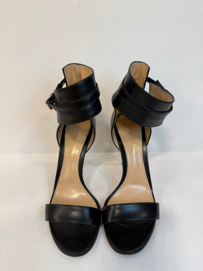 GIANVITO ROSSI Leather High Heels Sandals/US8-EU38.5