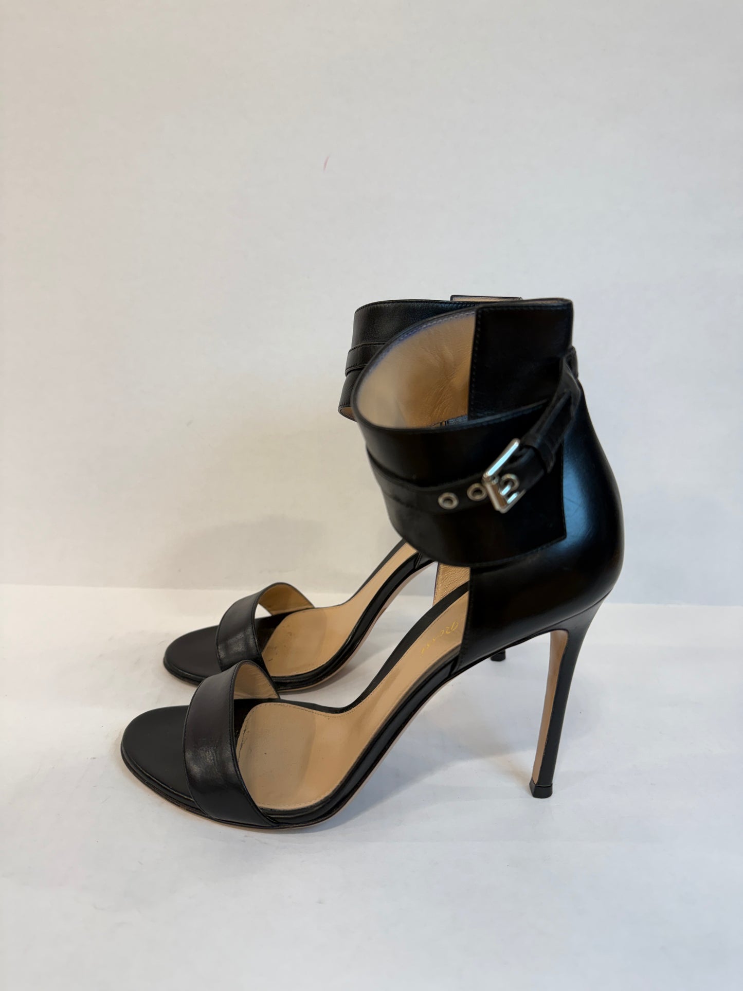 GIANVITO ROSSI Leather High Heels Sandals/US8-EU38.5