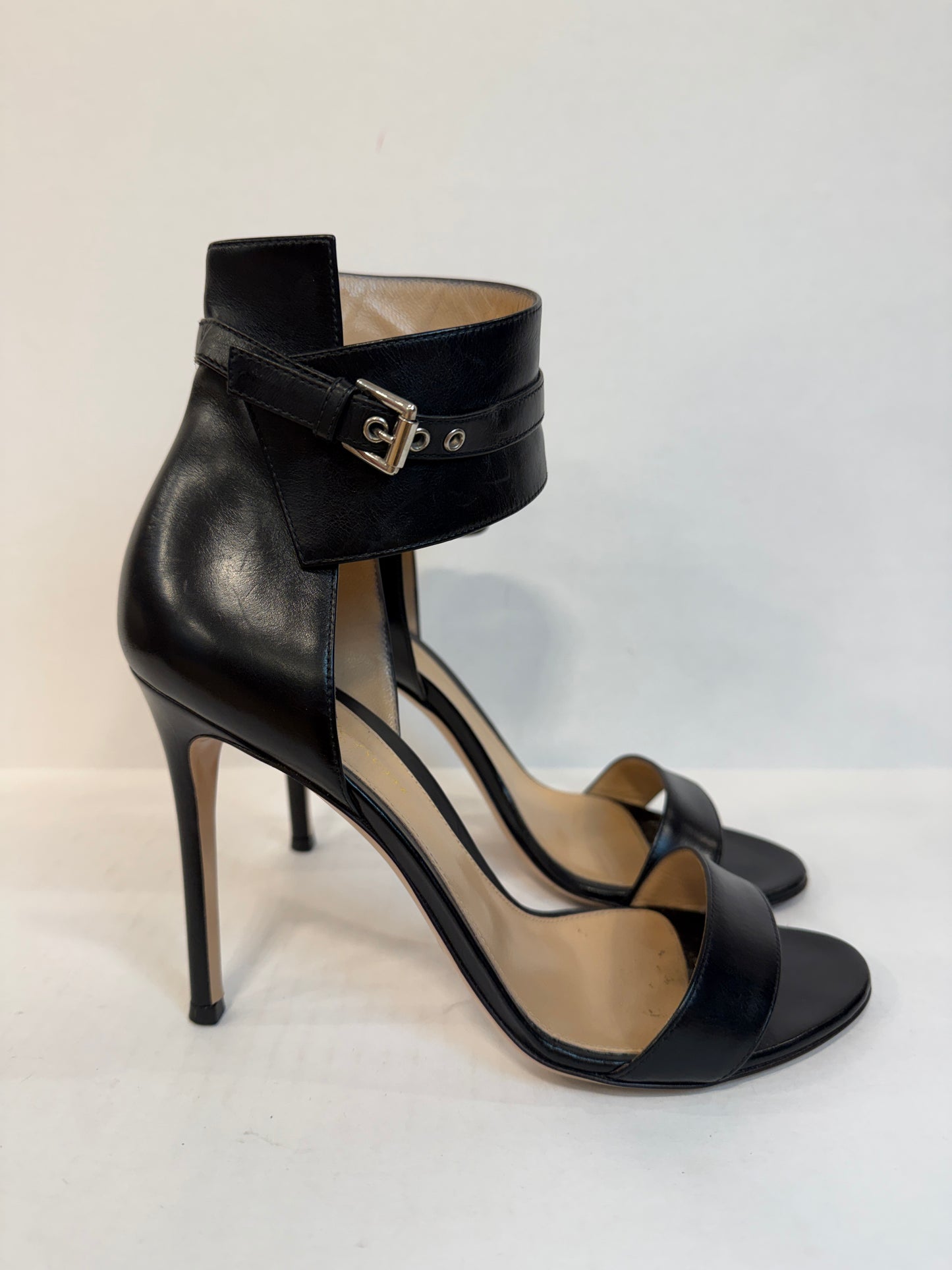 GIANVITO ROSSI Leather High Heels Sandals/US8-EU38.5