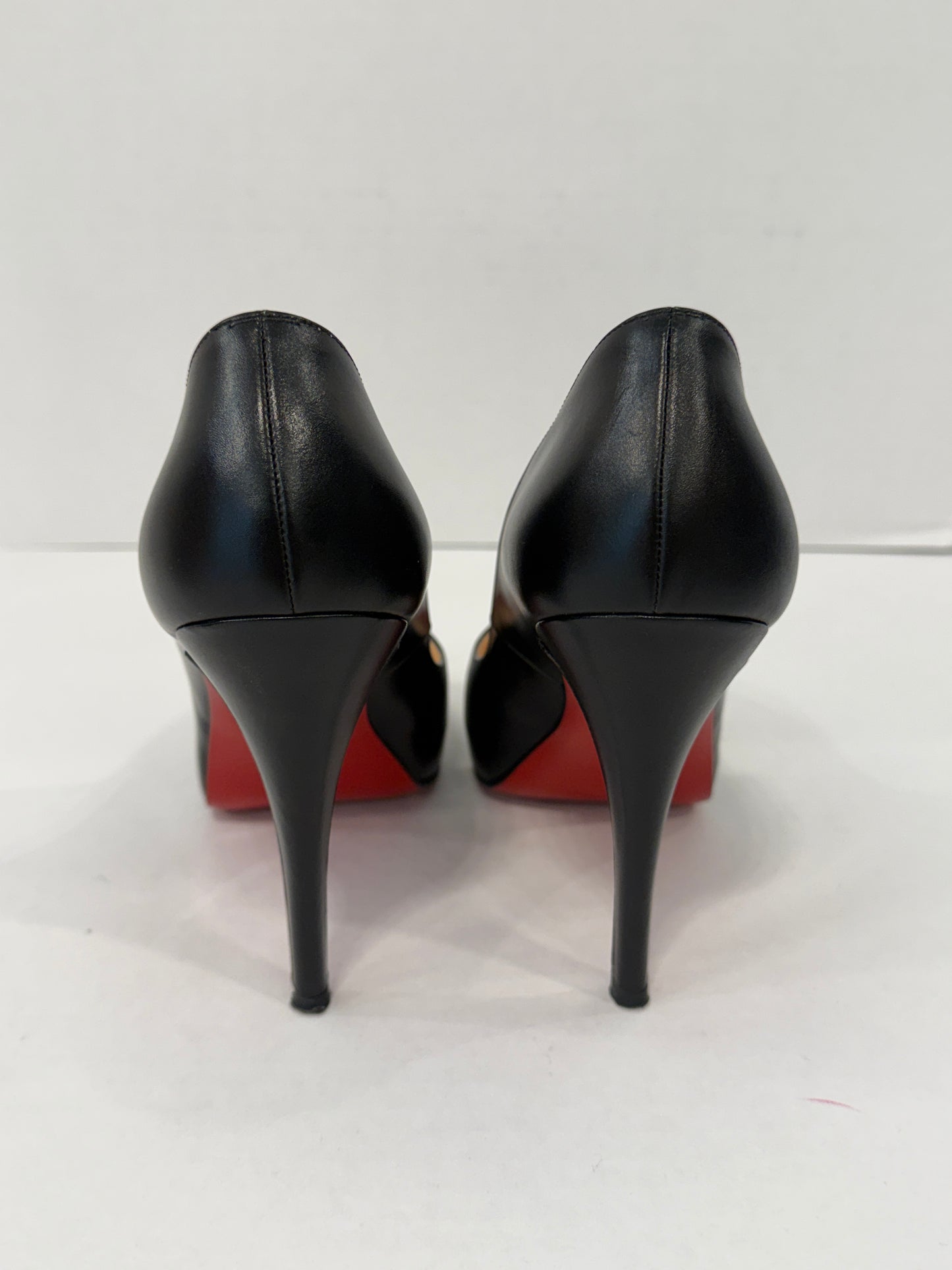 CHRISTIAN LOUBOUTIN Very Prive 120 Peep-Toe Pump / US7.5-EU38