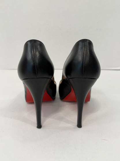 CHRISTIAN LOUBOUTIN Very Prive 120 Peep-Toe Pump / US7.5-EU38