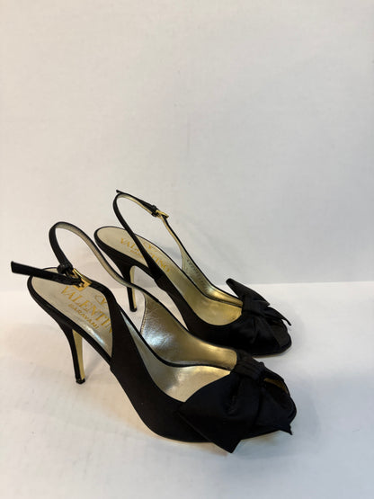 VALENTINO High Heels Satin Sandals With Bow/EU35-US5