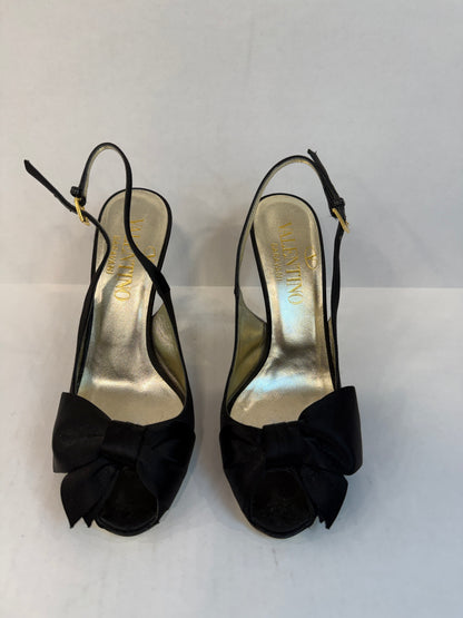 VALENTINO High Heels Satin Sandals With Bow/EU35-US5