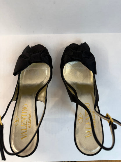 VALENTINO High Heels Satin Sandals With Bow/EU35-US5