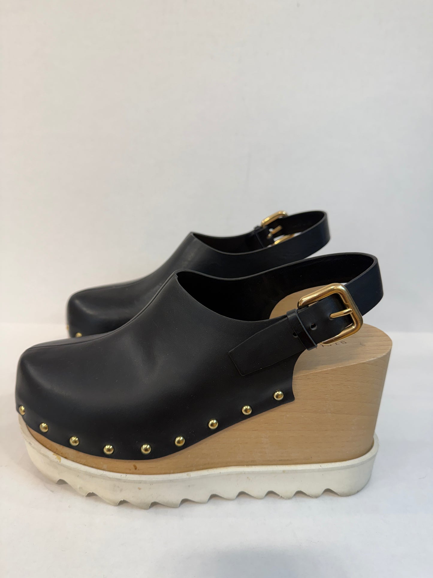 STELLA MCCARTNEY Elyse Platform Wedge Clogs/US8-EU38