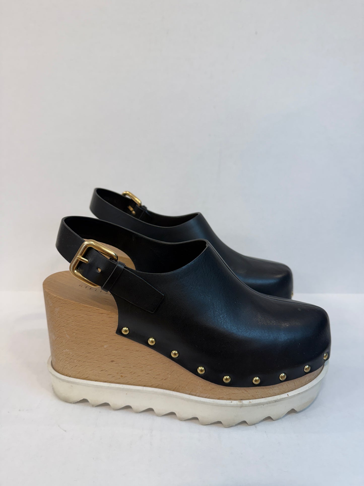 STELLA MCCARTNEY Elyse Platform Wedge Clogs/US8-EU38
