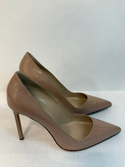 MANOLO BLAHNIK Patent leather Pointed Toe Pumps/US7.5-EU38