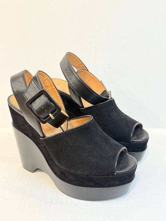 ALEXA WAGNER NWT Suede Platform Open Toe Sandals/ US8.5-EU39