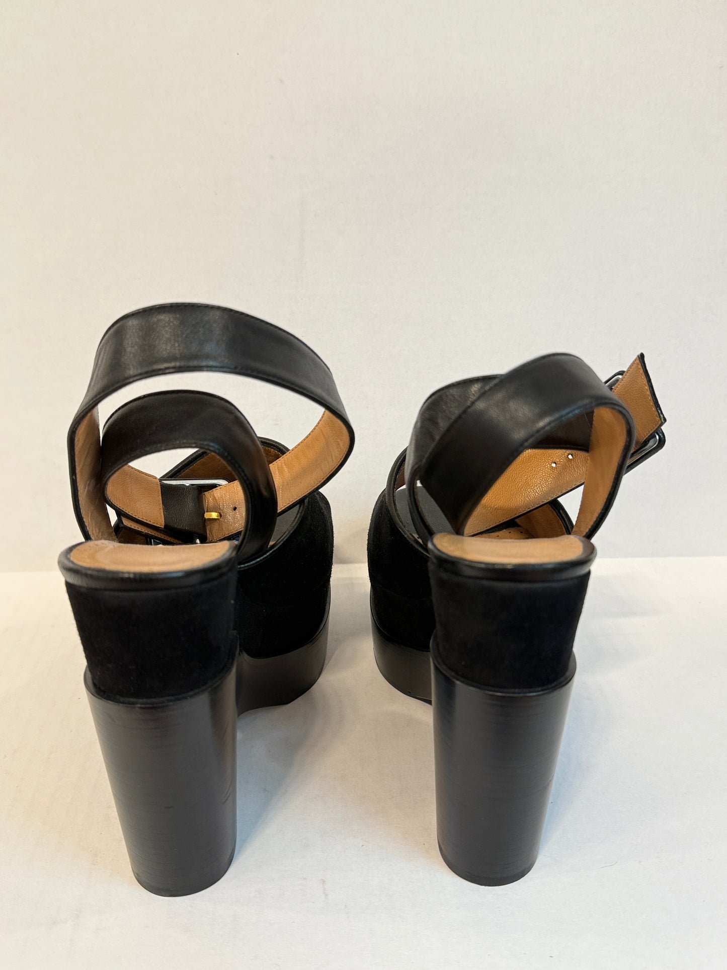 ALEXA WAGNER NWT Suede Platform Open Toe Sandals/ US8.5-EU39