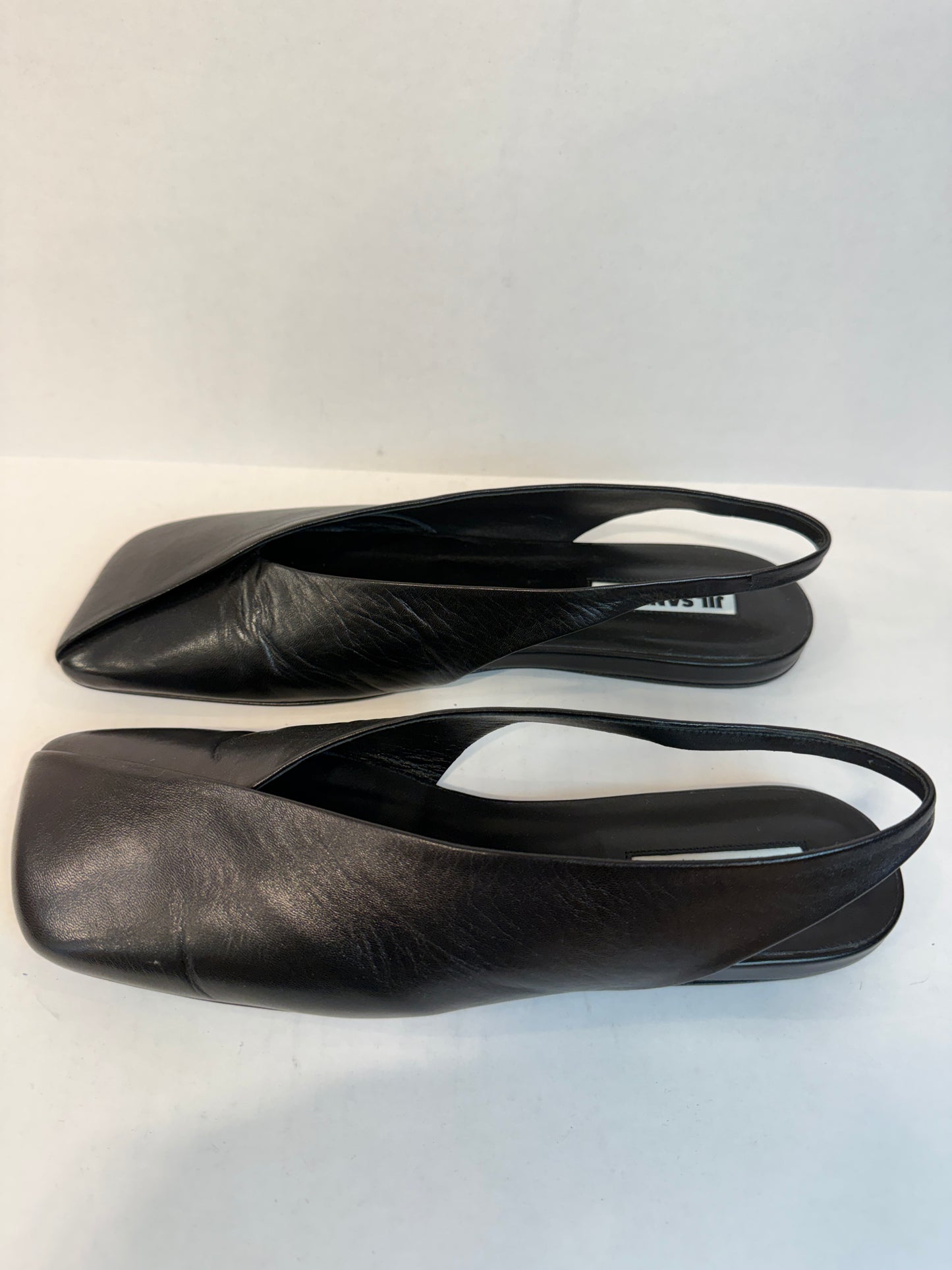 JIL SANDER Leather Flat Slingback Flat Pump / US8.5-EU39