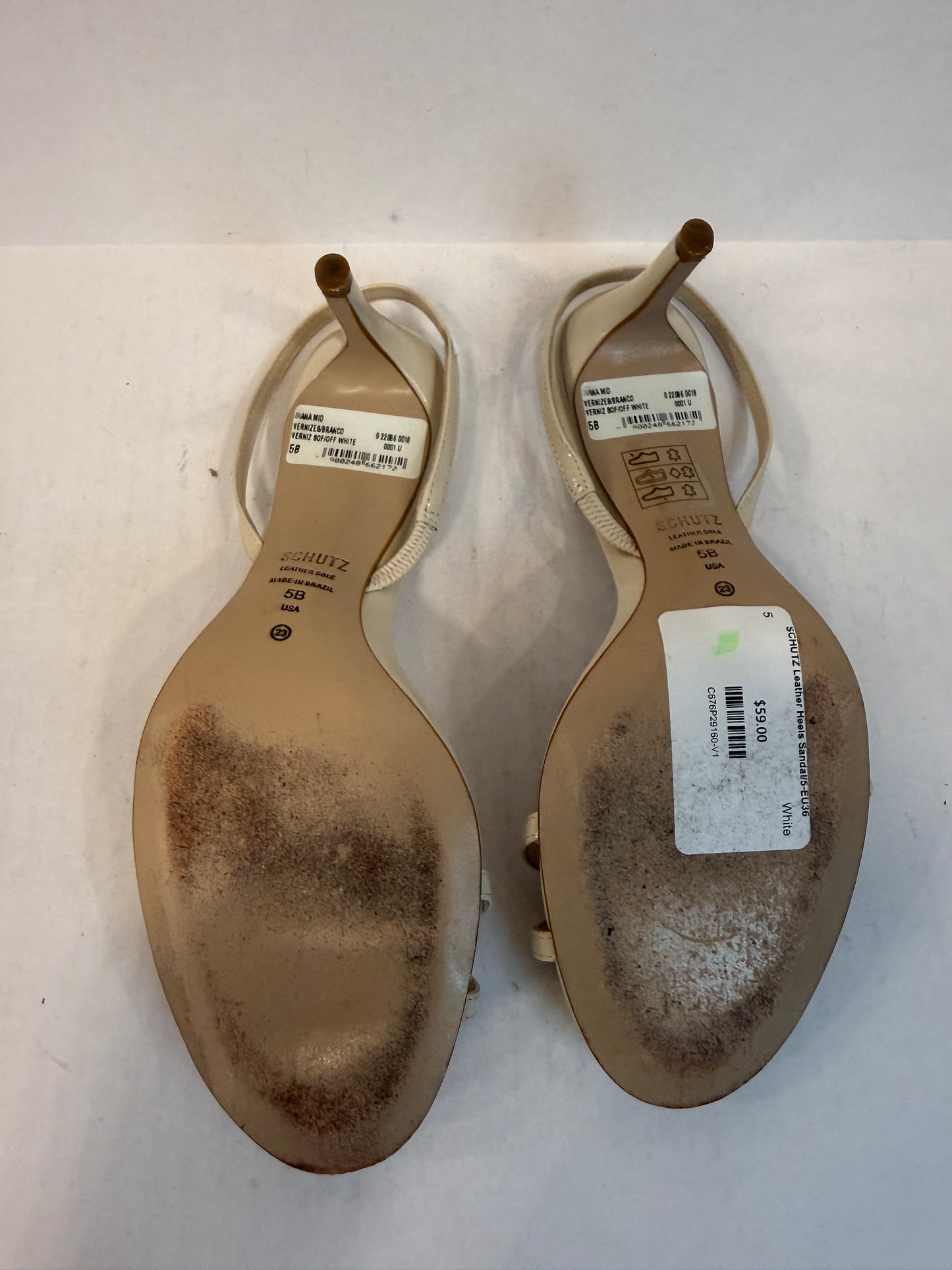 SCHUTZ Leather Heels Sandal/5-EU36
