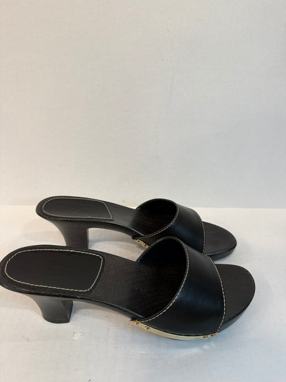 FERRAGAMO Luela Leather Mule in Black — Excellent | EU39-US8.5