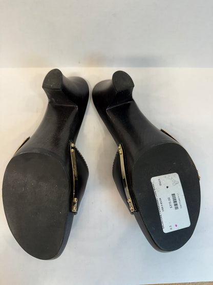 FERRAGAMO Luela Leather Mule in Black — Excellent | EU39-US8.5