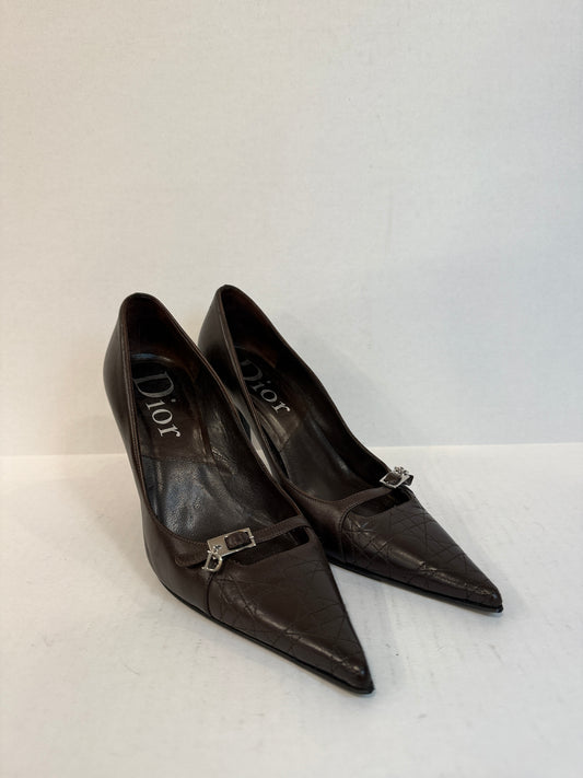 CHRISTIAN DIOR HHeels Leather Pointy Pumps/ US5.5-EU36